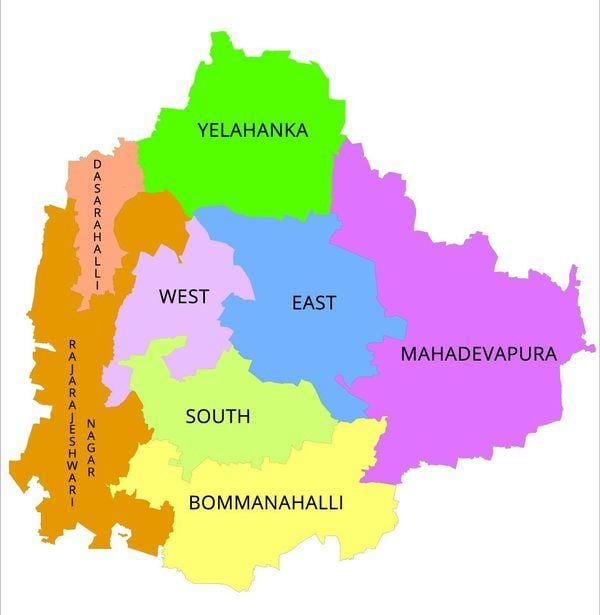 Bangalore BBMP kaart