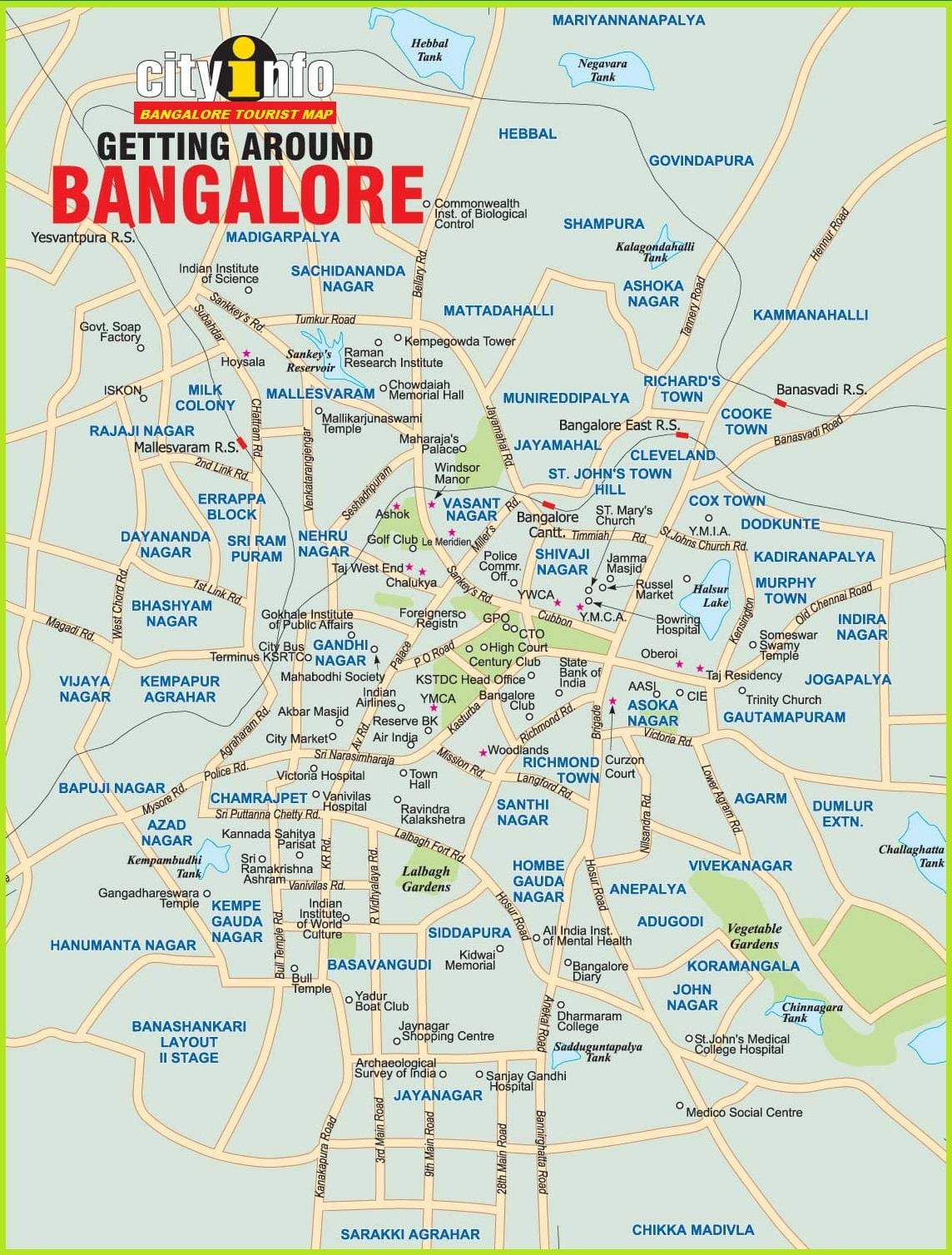Bangalore kaart