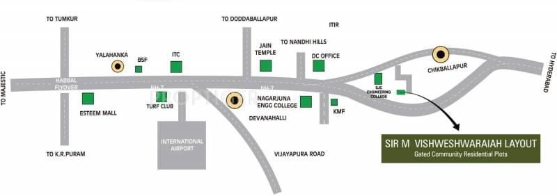 Vishweshwaraya paigutus kaardil