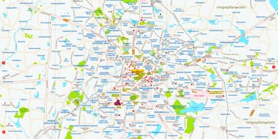 Järved Bangalore kaart