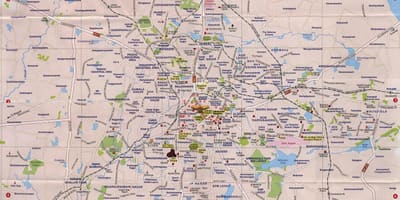 Bangalore vaatamisväärsused kaart